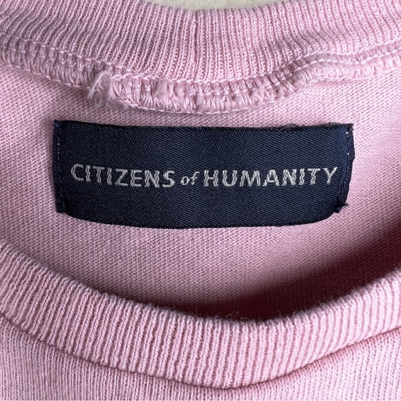 CITIZENS OF HUMANITY Pink Dramatic Flutter Sleeve Top - Sz XS - Picture 4 of 10